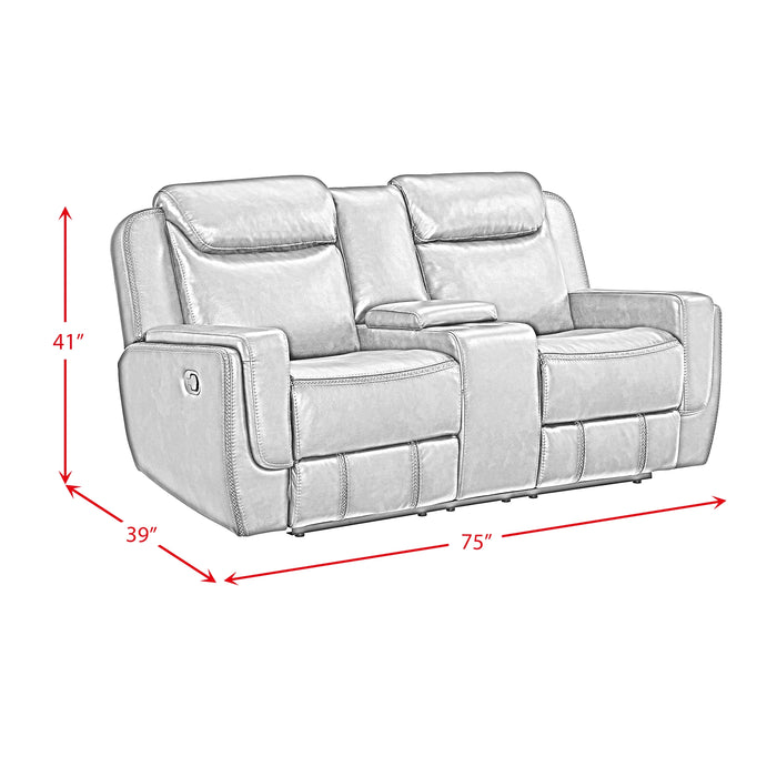 Panther 2PC Living Room Set in Neono Brown-Sofa & Loveseat