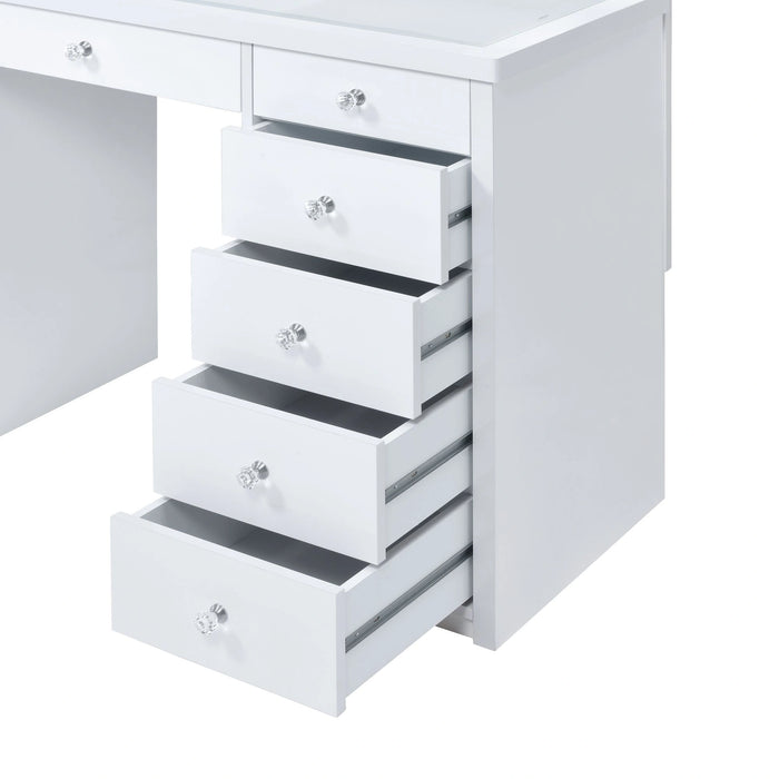 Amia Complete Dressing Table with Lightbulbs