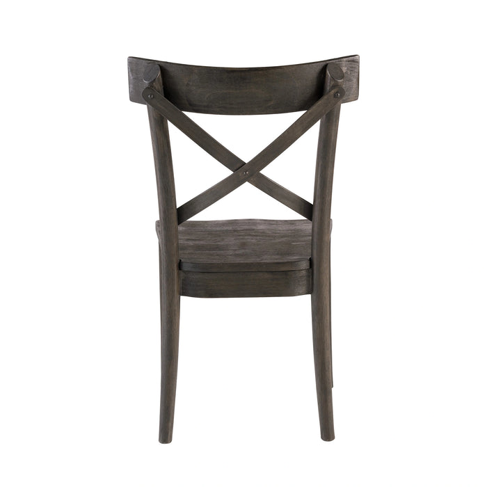 (D210-43C) Coronado- Side Chair (2/Ctn)- Chocolate