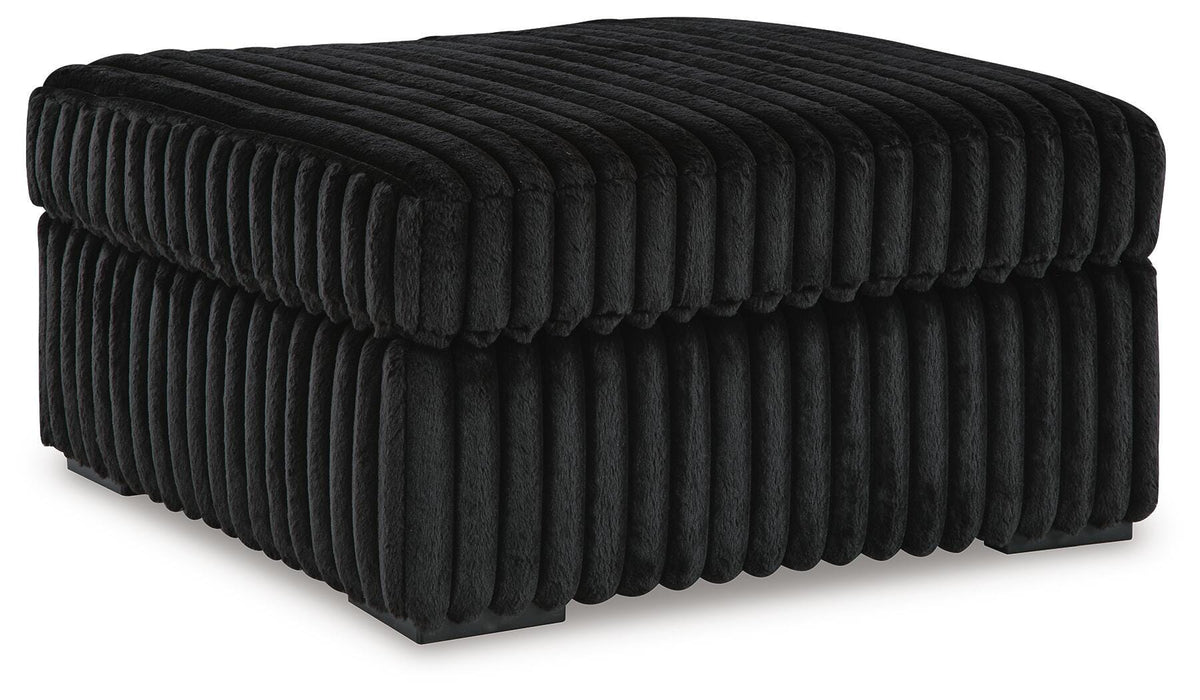 Midnight-Madness Oversized Accent Ottoman - Eclectic 79 Furniture Store