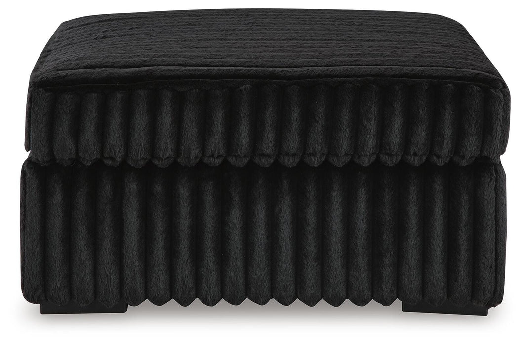 Midnight-Madness Oversized Accent Ottoman - Eclectic 79 Furniture Store