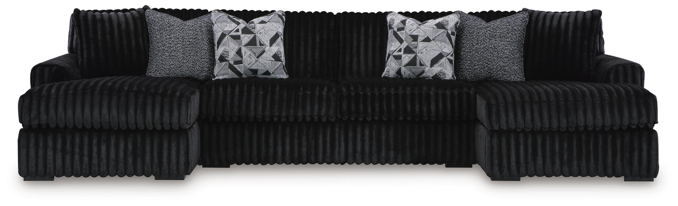 Midnight-Madness Sectional with Chaise - Eclectic 79 Furniture Store
