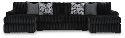 Midnight-Madness Sectional with Chaise - Eclectic 79 Furniture Store