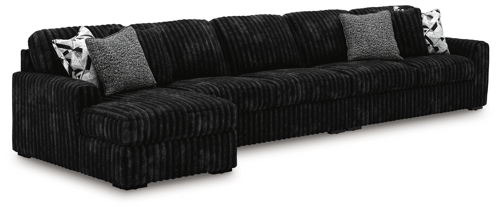 Midnight-Madness Sectional with Chaise - Eclectic 79 Furniture Store