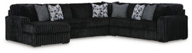 Midnight-Madness Sectional with Chaise - Eclectic 79 Furniture Store