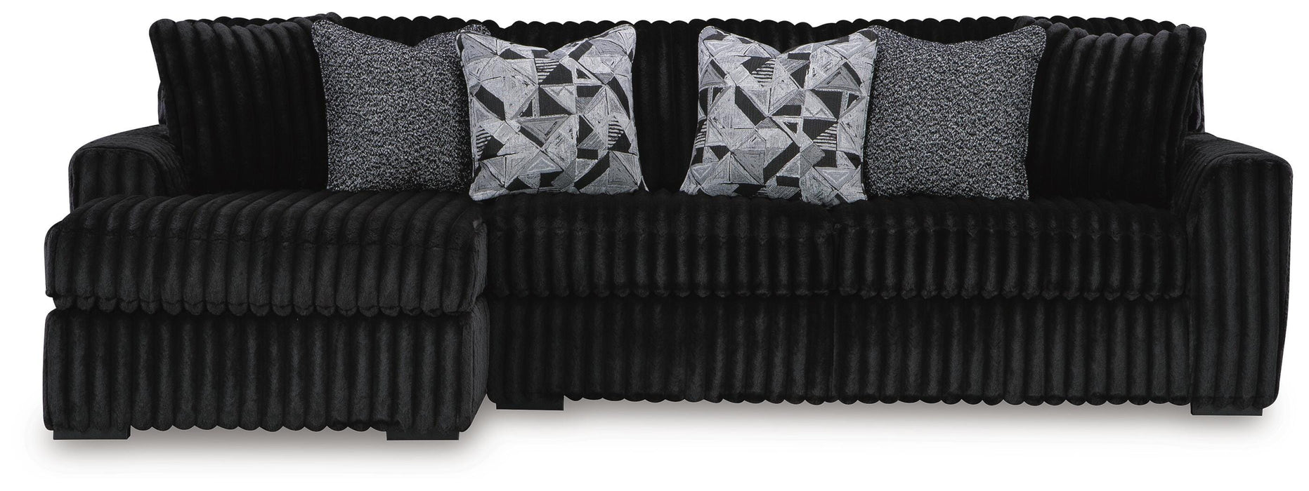 Midnight-Madness Sectional Sofa with Chaise - Eclectic 79 Furniture Store