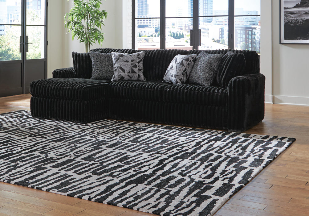 Midnight-Madness Sectional Sofa with Chaise - Eclectic 79 Furniture Store