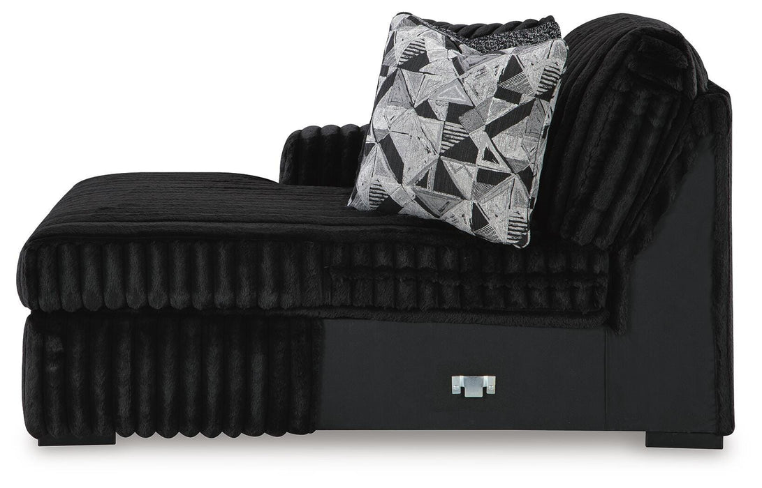 Midnight-Madness Sectional Sofa with Chaise - Eclectic 79 Furniture Store