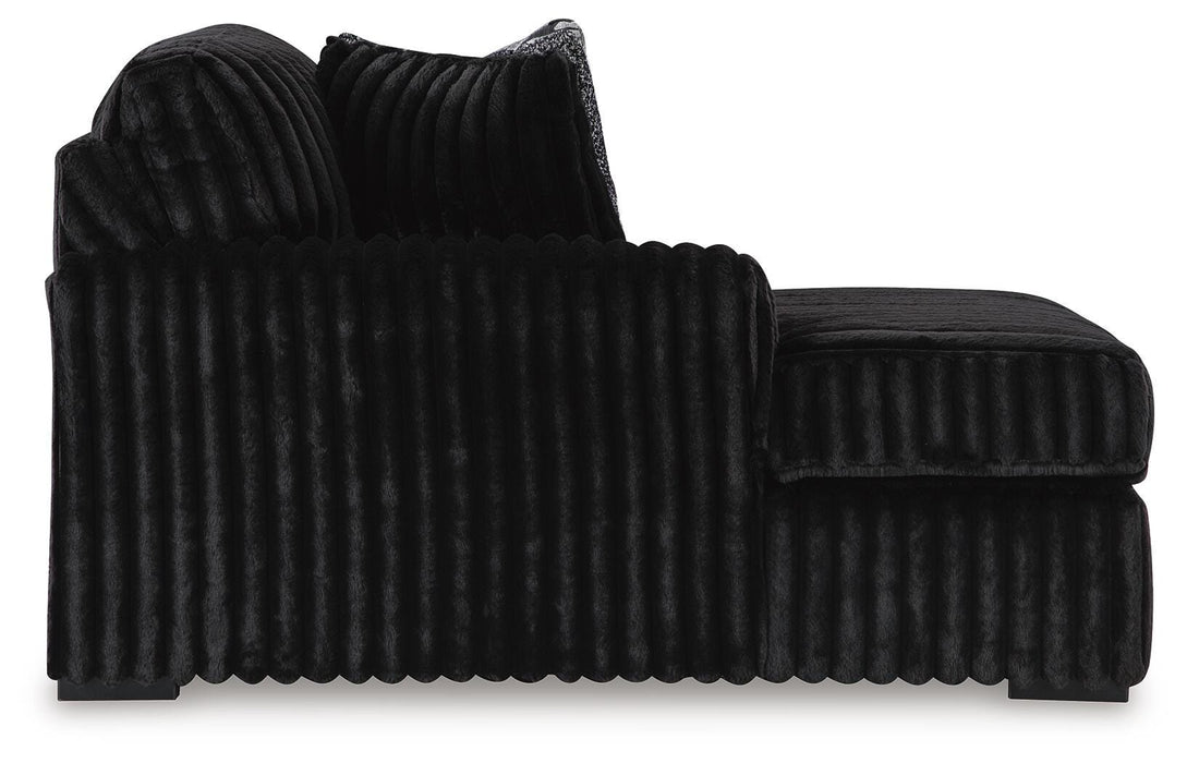 Midnight-Madness Sectional with Chaise - Eclectic 79 Furniture Store