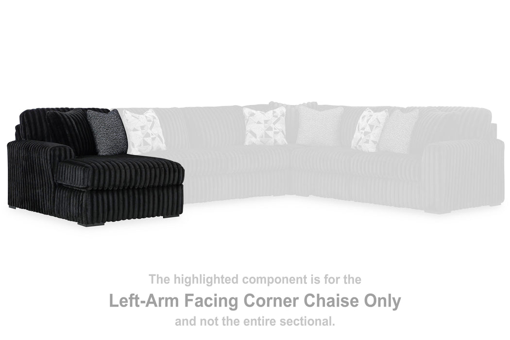 Midnight-Madness Sectional Sofa with Chaise - Eclectic 79 Furniture Store