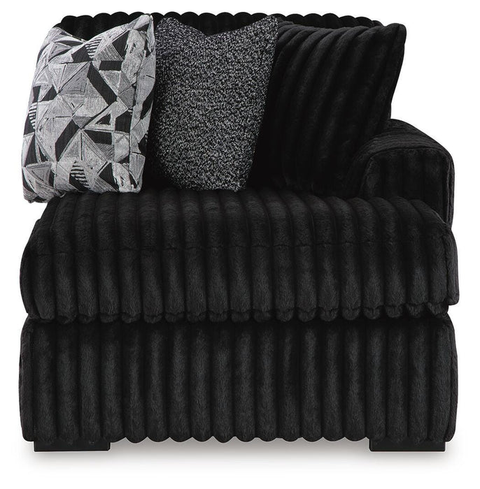 Midnight-Madness Sectional with Chaise - Eclectic 79 Furniture Store