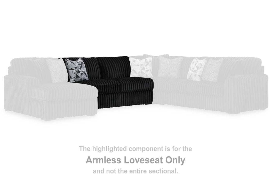 Midnight-Madness Sectional with Chaise - Eclectic 79 Furniture Store