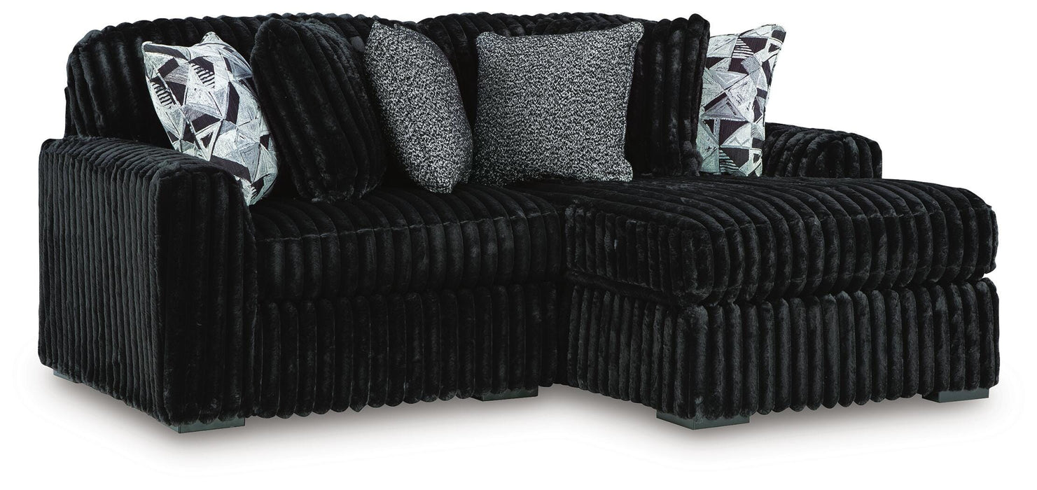 Midnight-Madness Sectional with Chaise - Eclectic 79 Furniture Store