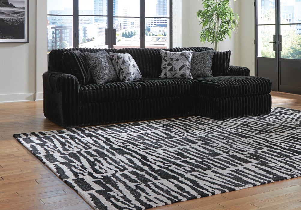Midnight-Madness Sectional Sofa with Chaise - Eclectic 79 Furniture Store