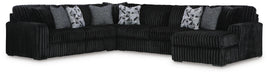 Midnight-Madness Sectional with Chaise - Eclectic 79 Furniture Store