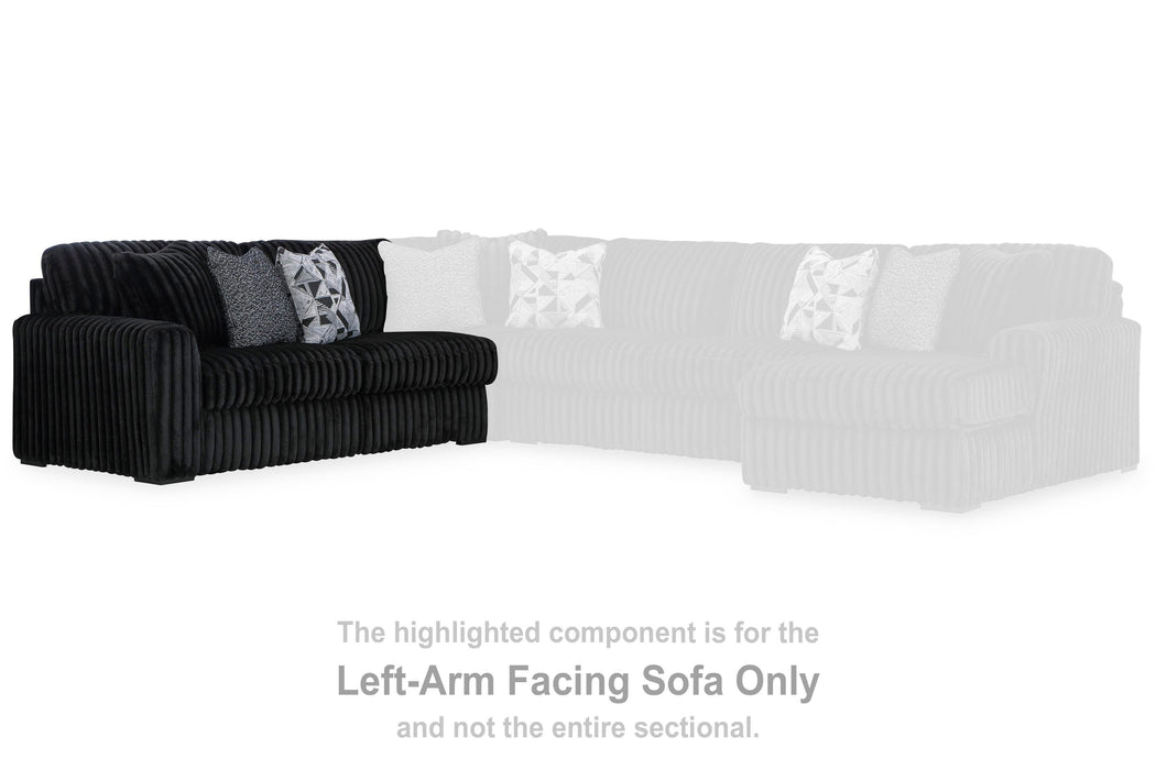 Midnight-Madness Sectional Sofa with Chaise - Eclectic 79 Furniture Store