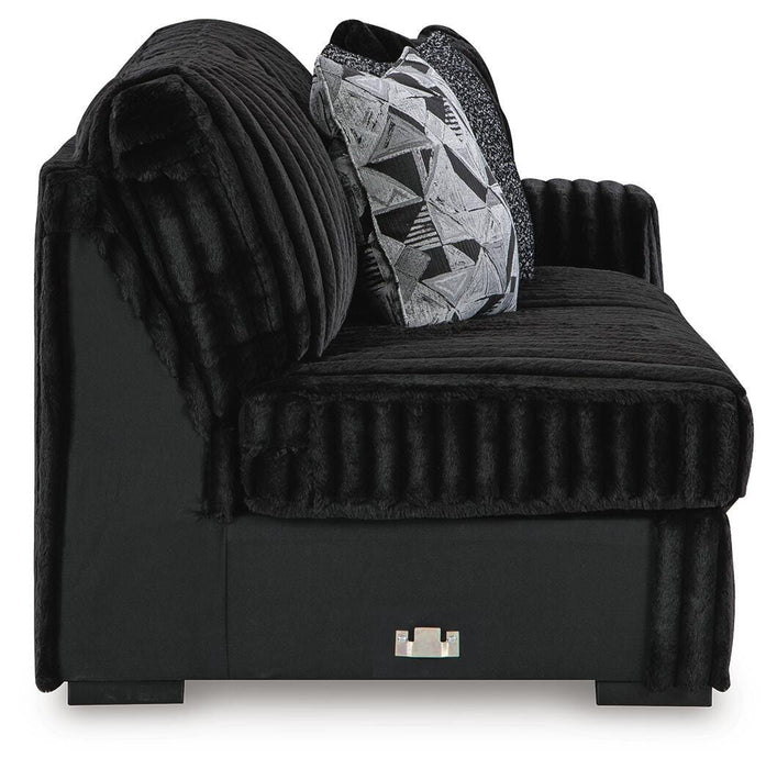 Midnight-Madness Sectional with Chaise - Eclectic 79 Furniture Store