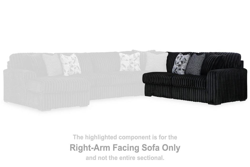 Midnight-Madness Sectional Sofa with Chaise - Eclectic 79 Furniture Store
