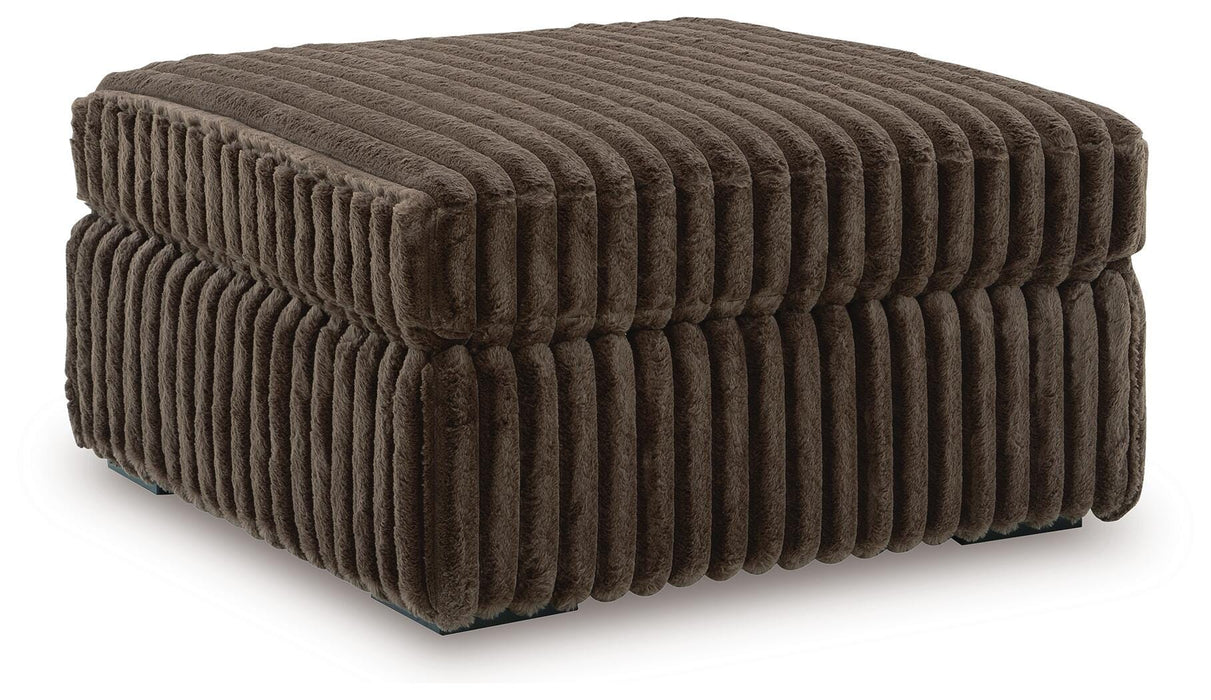 Midnight-Madness Oversized Accent Ottoman - Eclectic 79 Furniture Store