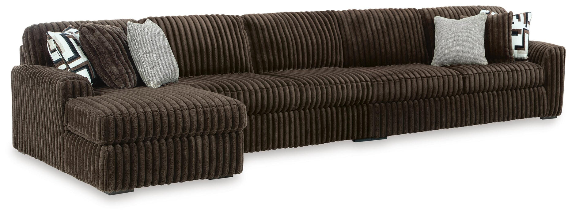 Midnight-Madness Sectional with Chaise - Eclectic 79 Furniture Store