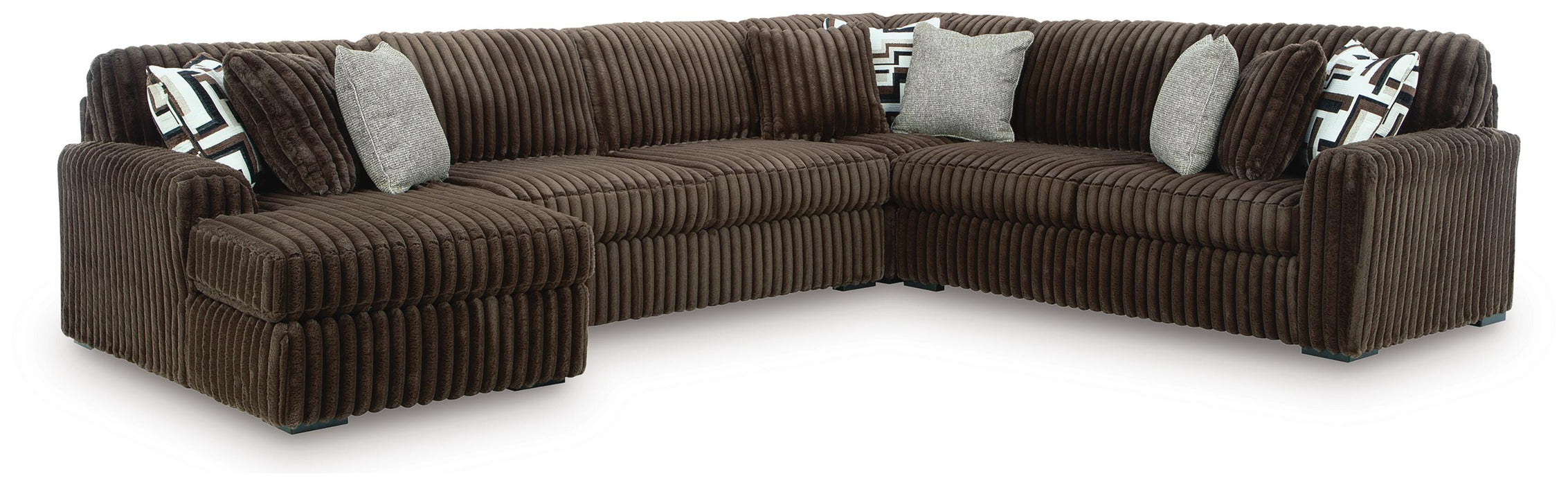 Midnight-Madness Sectional with Chaise - Eclectic 79 Furniture Store