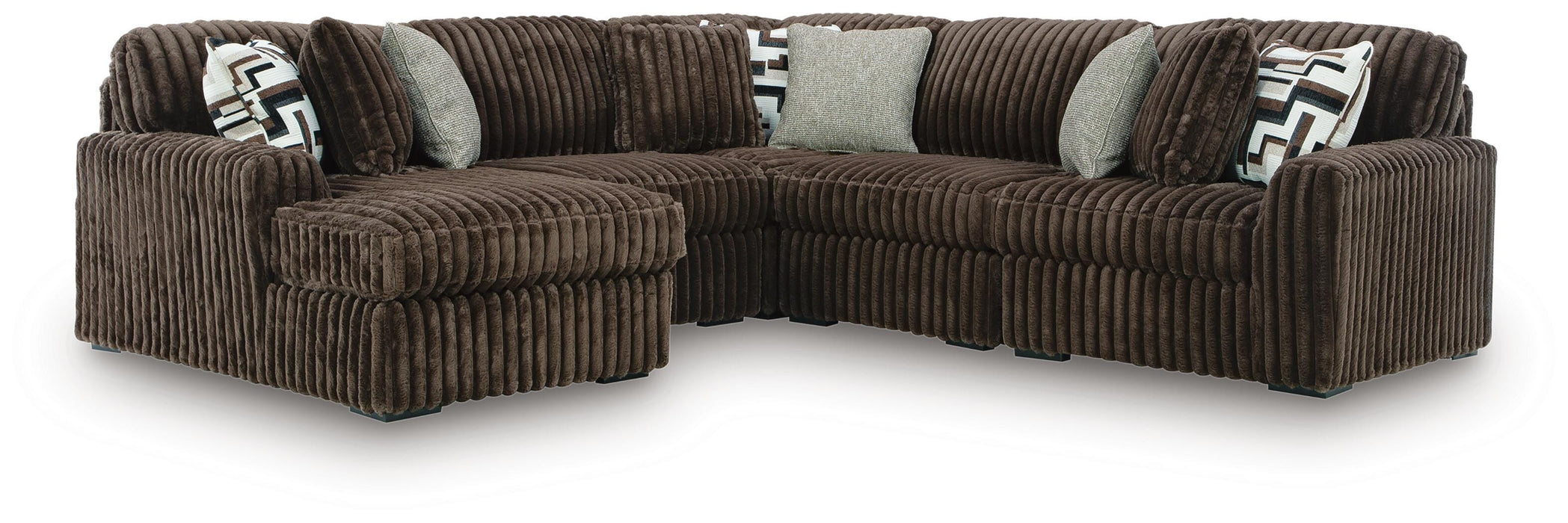 Midnight-Madness Sectional with Chaise - Eclectic 79 Furniture Store