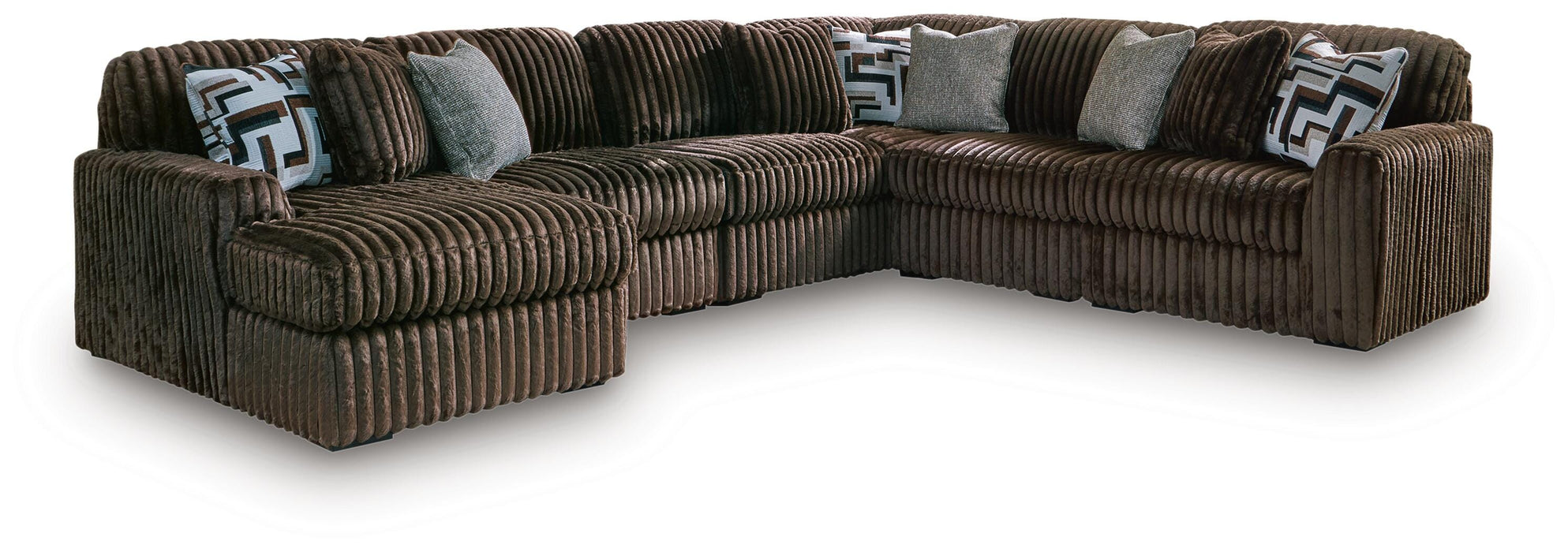 Midnight-Madness Sectional with Chaise - Eclectic 79 Furniture Store