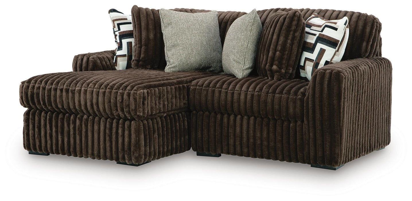 Midnight-Madness Sectional with Chaise - Eclectic 79 Furniture Store