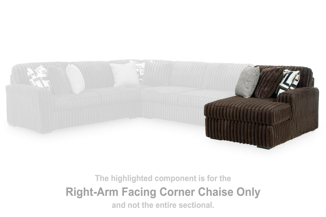 Midnight-Madness Sectional with Chaise - Eclectic 79 Furniture Store