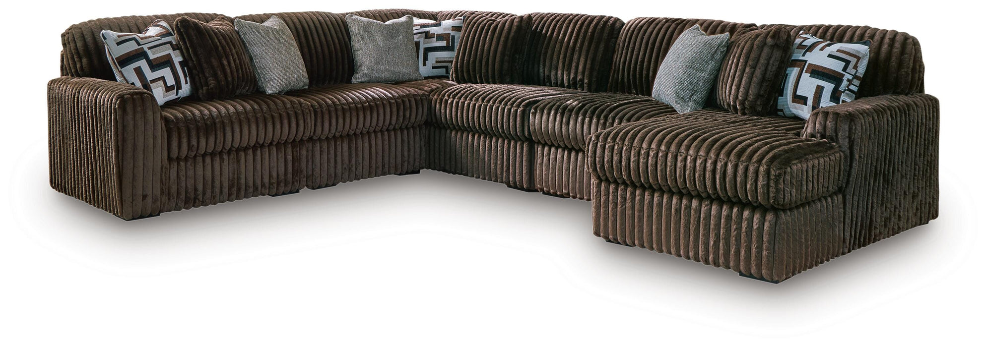 Midnight-Madness Sectional with Chaise - Eclectic 79 Furniture Store