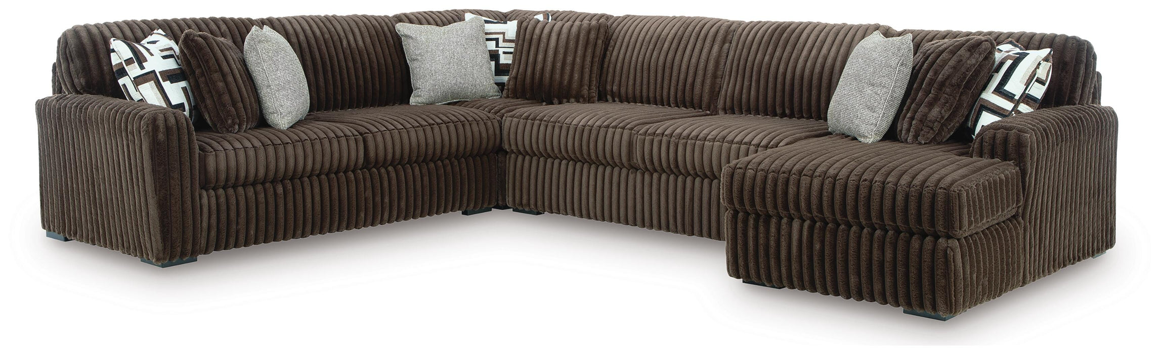 Midnight-Madness Sectional with Chaise - Eclectic 79 Furniture Store