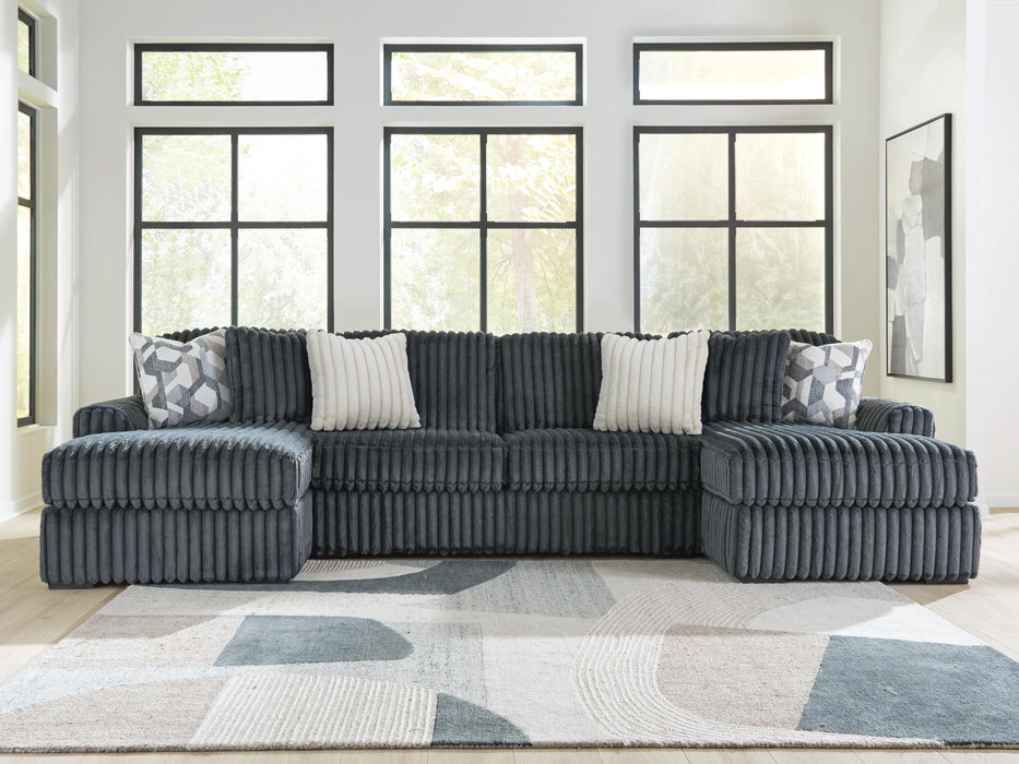Midnight-Madness Sectional with Chaise - Eclectic 79 Furniture Store