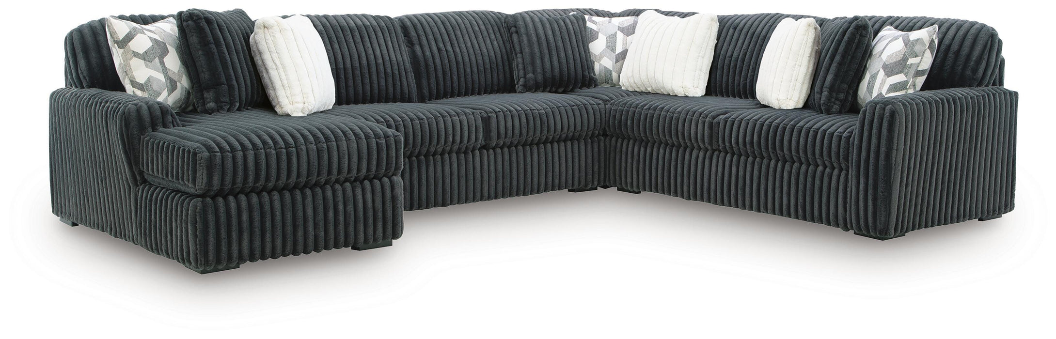 Midnight-Madness Sectional with Chaise - Eclectic 79 Furniture Store