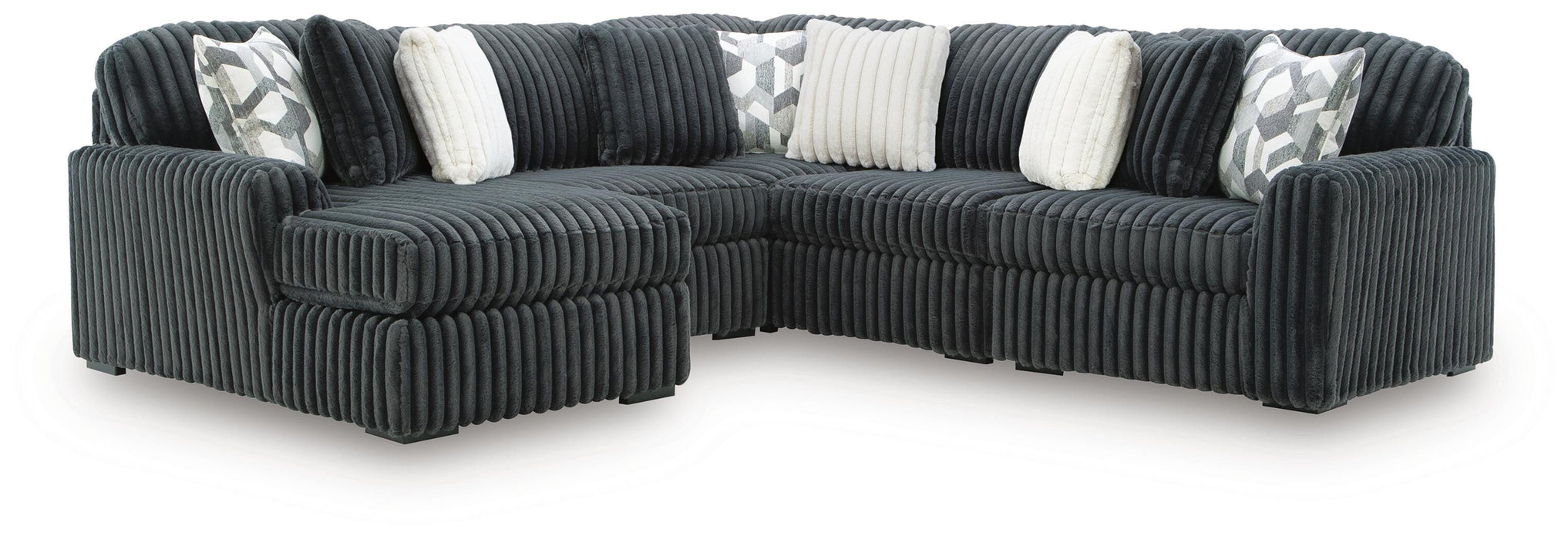 Midnight-Madness Sectional with Chaise - Eclectic 79 Furniture Store