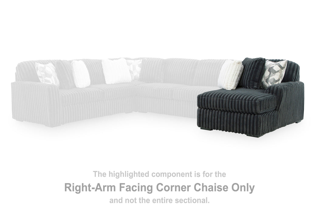 Midnight-Madness Sectional with Chaise - Eclectic 79 Furniture Store