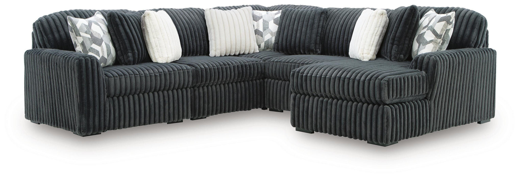 Midnight-Madness Sectional with Chaise - Eclectic 79 Furniture Store