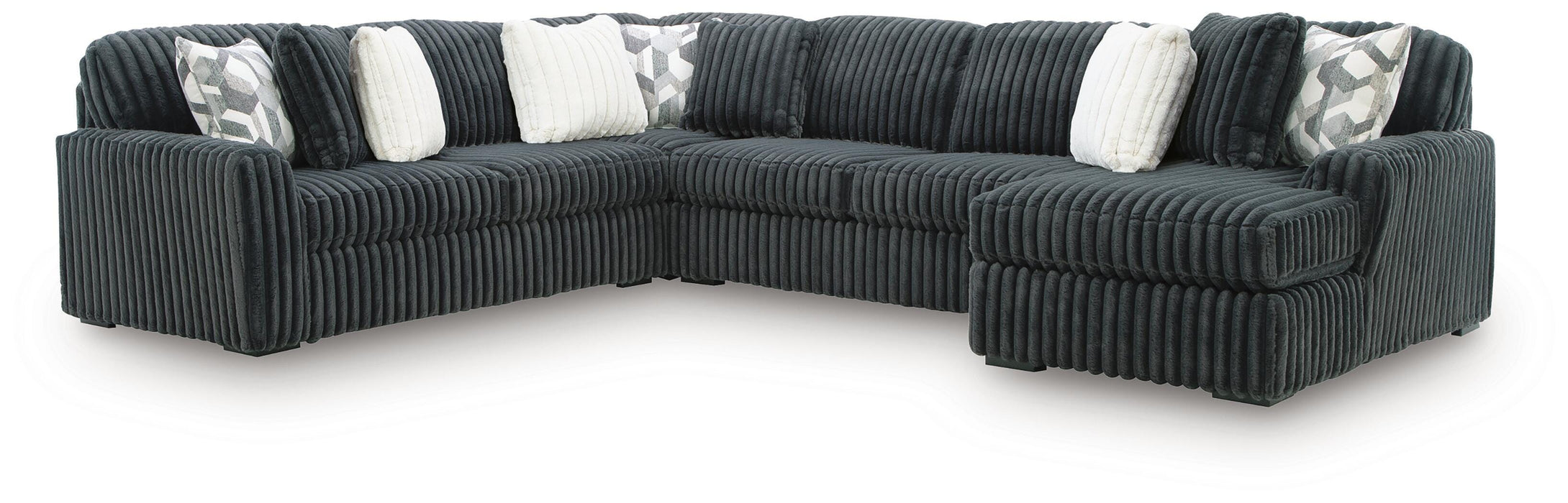 Midnight-Madness Sectional with Chaise - Eclectic 79 Furniture Store
