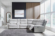 Social Pointe Reclining Sectional with Storage Consoles - Eclectic 79 Furniture Store