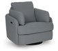 Alainmont Next-Gen Nuvella Swivel Power Recliner - Eclectic 79 Furniture Store