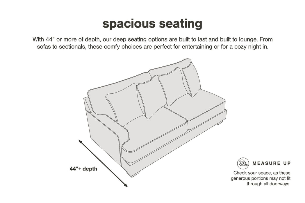 Lindyn Sectional with Chaise - Eclectic 79 Furniture Store