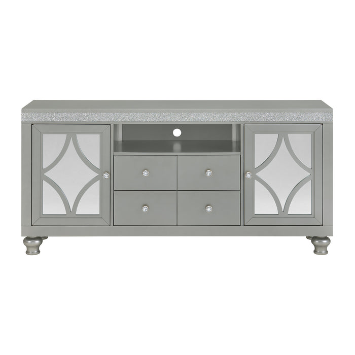 Avril 70" TV Stand in Silver - Eclectic 79 Furniture Store