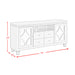 Avril 70" TV Stand in Silver - Eclectic 79 Furniture Store