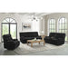 Admiral 3PC Living Room Set in Masis Black-Sofa, Loveseat & Recliner - Eclectic 79 Furniture Store
