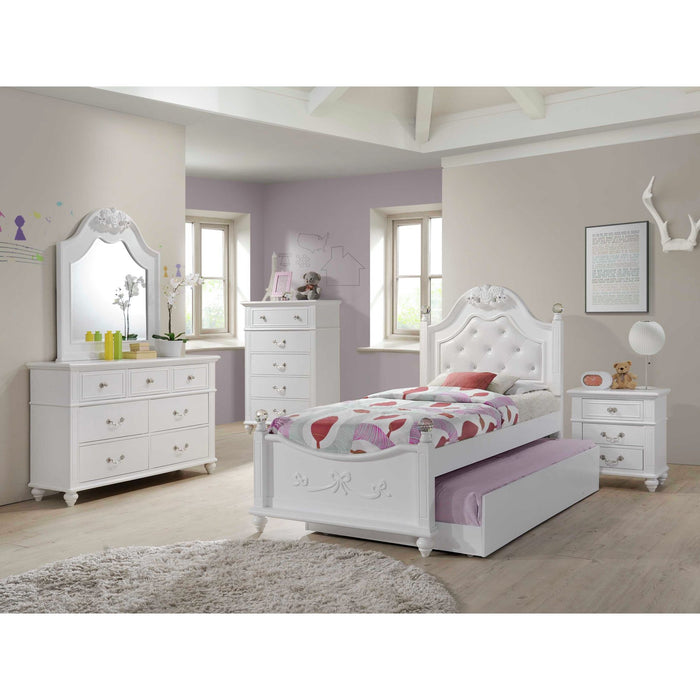 ALANA PLATFORM BEDROOM SET W/ STORAGE TRUNDLE - Eclectic 79 Furniture Store