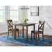 Alex 3PC Dining Set with Drop Leaf Table in Espresso - Eclectic 79 Furniture Store
