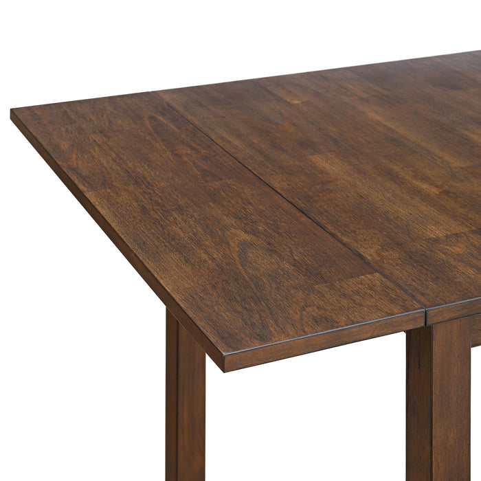 Alex 3PC Dining Set with Drop Leaf Table in Espresso - Eclectic 79 Furniture Store