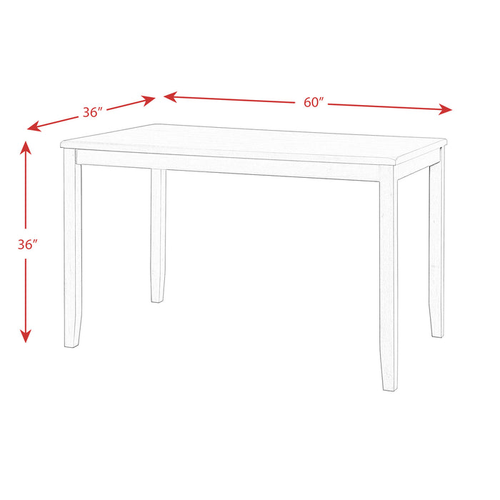 Alex 60" 7Pc Counter Dining Set - Eclectic 79 Furniture Store