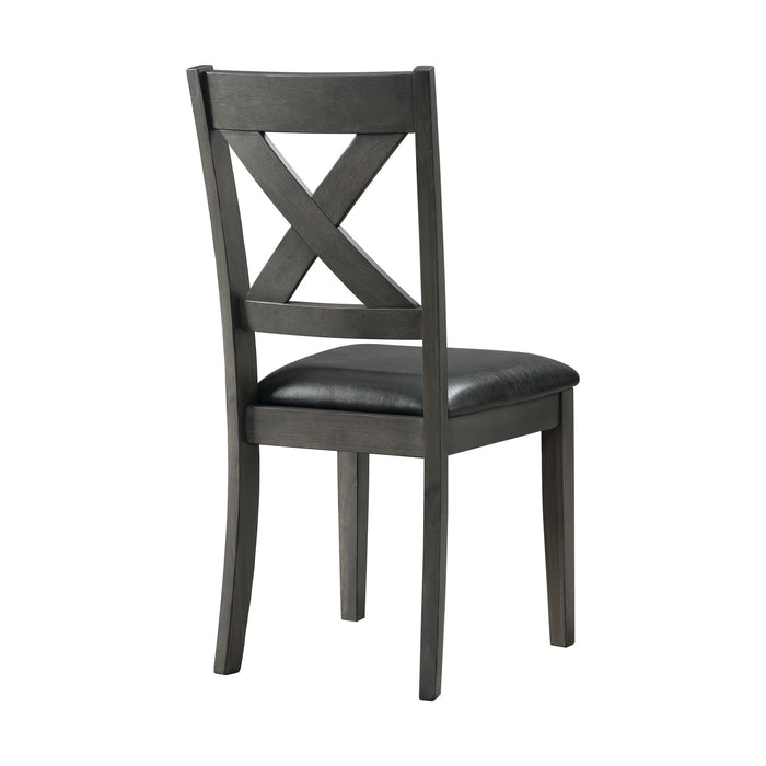 Alex Dining Side Chair Grey (2 PER PACK) - Eclectic 79 Furniture Store