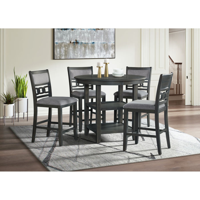 Amherst Counter Table w/Wood Leg Grey Finish