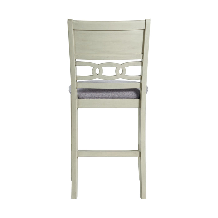 Amherst Counter Side Chair W/Fabric Cushion White Finish (2 Per Pack) - Eclectic 79 Furniture Store